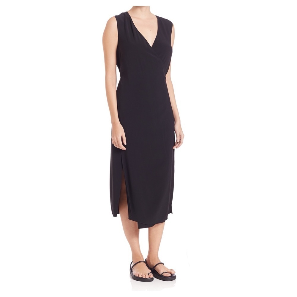 Helmut Lang
Women's Black Side Slit Wrap Dress (16)